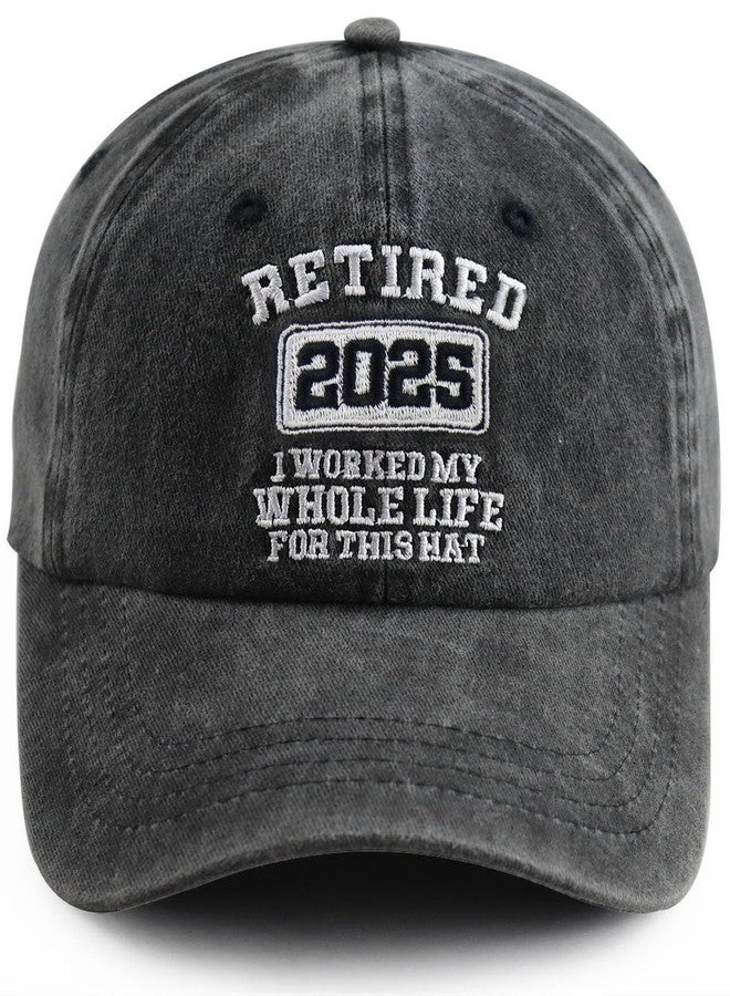 Vxchkerm Retirement Gifts for Women Men, Retirement Party Decorations Baseball Cap, Funny Adjustable Embroidered Retired 2025 Hat - Image 1